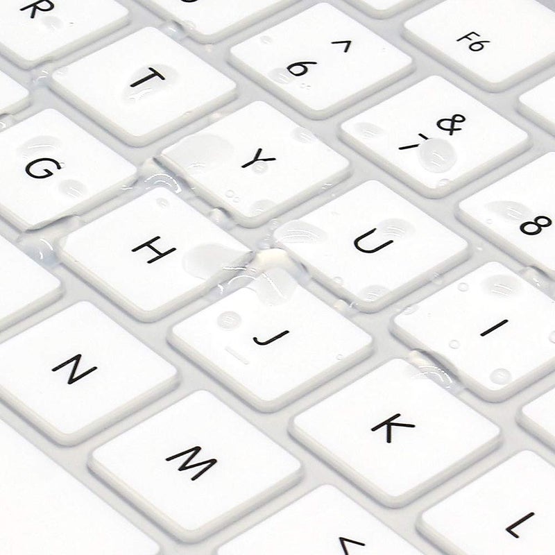 ProElife Ultra Thin Silicone Keyboard Protector Cover Skin for Apple Magic Keyboard & Magic Keyboard 2 (U.S Version, Model: MLA22L/A-A1644, Without Numeric Keypad) (White) - Image 4